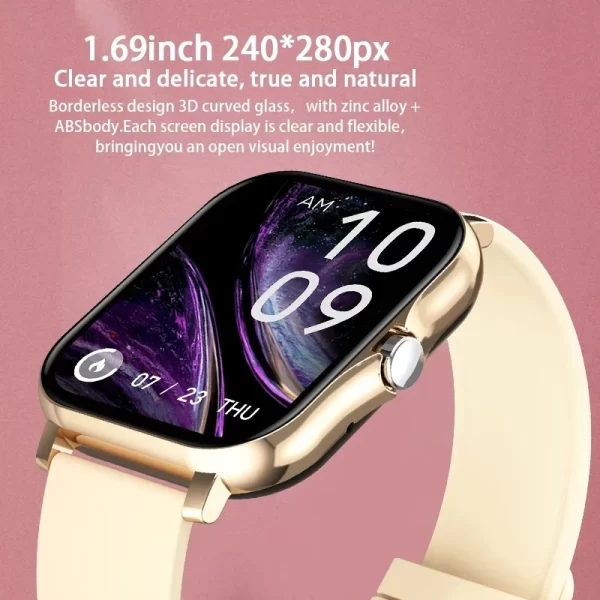 Relógio Smartwatch 1,69" Touchscreen com Chamadas Bluetooth - Image 2